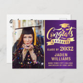 Invitation de la partie de graduation de 2024 mode (Devant / Derrière)