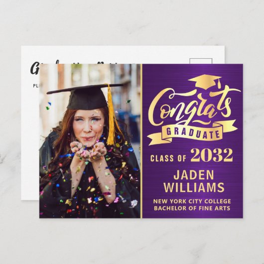 Invitation de la partie de graduation de 2024 mode (Devant / Derrière)