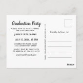 Invitation de la partie de graduation de 2024 mode (Dos)