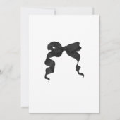 Invitation de la partie de graduation de Black Bow (Dos)