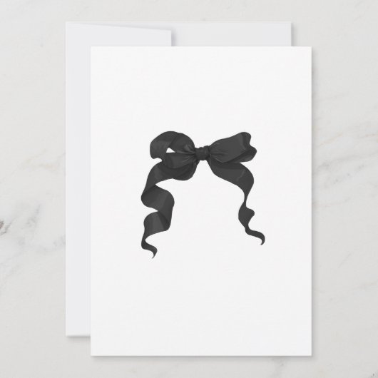 Invitation de la partie de graduation de Black Bow (Dos)