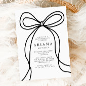 Invitation de la partie de graduation de Black Bow