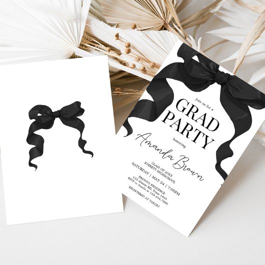 Invitation de la partie de graduation de Black Bow