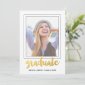 Invitation de la partie de graduation de cadre pho (Debout devant)