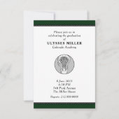 Invitation de la partie de graduation de crosse (Devant)