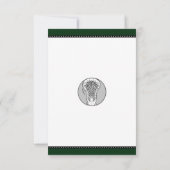 Invitation de la partie de graduation de crosse (Dos)