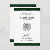 Invitation de la partie de graduation de crosse (Devant / Derrière)