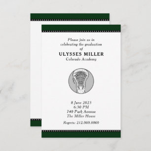 Invitation de la partie de graduation de crosse