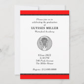 Invitation de la partie de graduation de crosse (Devant)