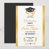 Invitation de la partie de graduation de dégradé d (Devant / Derrière)