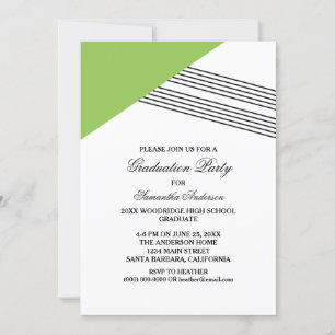Invitation de la partie de graduation de la bande 