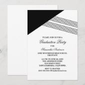 Invitation de la partie de graduation de la bande (Devant / Derrière)