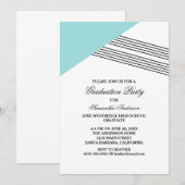 Invitation de la partie de graduation de la bande (Devant / Derrière)