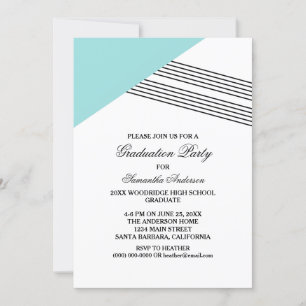Invitation de la partie de graduation de la bande 