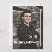 Invitation de la partie de graduation de la photo  (Devant)