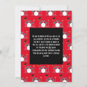 Invitation de la partie de graduation de l'ensembl (Dos)