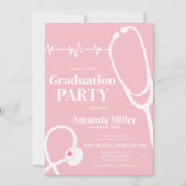 Invitation de la partie de graduation de l'infirmi (Devant)