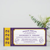 invitation de la partie de graduation de Purple &  (Debout devant)