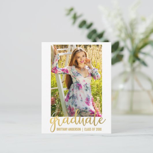 Invitation de la partie de graduation de script mo (Debout devant)