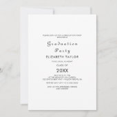 Invitation de la partie de graduation de script mo (Devant)