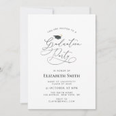 invitation de la partie de graduation de script no (Devant)