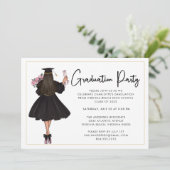 Invitation de la partie de graduation Décontractée (Debout devant)