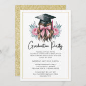 Invitation de la partie de graduation Décontractée (Devant / Derrière)