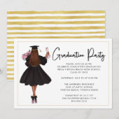 Invitation de la partie de graduation Décontractée (Devant / Derrière)