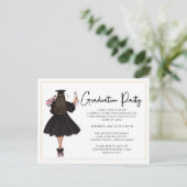 Invitation de la partie de graduation Décontractée (Debout devant)