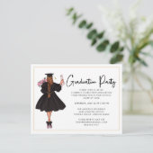 Invitation de la partie de graduation Décontractée (Debout devant)