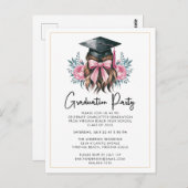 Invitation de la partie de graduation Décontractée (Devant / Derrière)