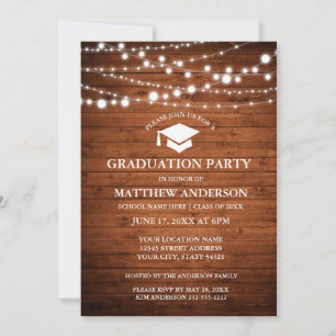 Invitation de la Partie de Graduation des feux de
