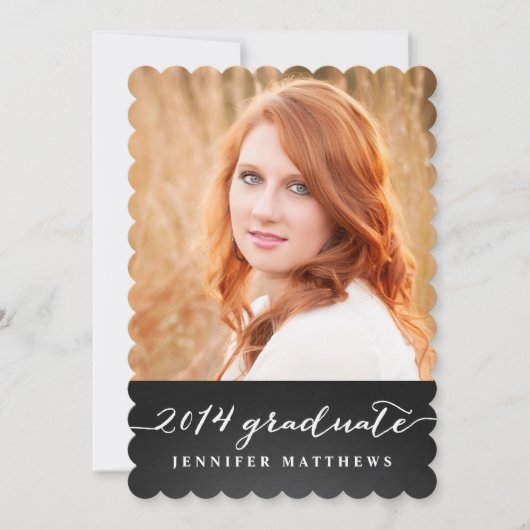 Invitation de la partie de graduation du tableau d (Devant)