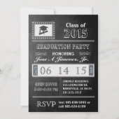 Invitation de la partie de graduation du tableau d (Devant)