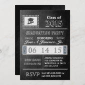 Invitation de la partie de graduation du tableau d (Devant / Derrière)