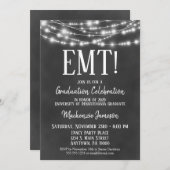 Invitation de la partie de graduation EMT du table (Devant / Derrière)