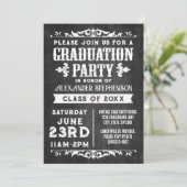 Invitation de la partie de graduation en ardoise r (Debout devant)