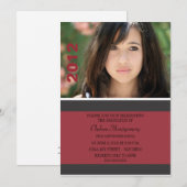 Invitation de la partie de graduation en bande sim (Devant / Derrière)