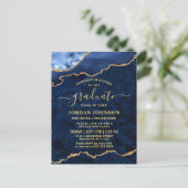 Invitation de la partie de graduation en bleu de l (Debout devant)