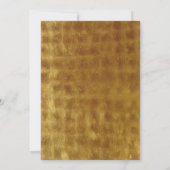 Invitation de la partie de graduation en or bleu d (Dos)