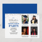 Invitation de la partie de graduation en photo mul (Devant / Derrière)