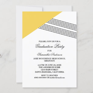 Invitation de la partie de graduation géométrique