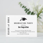 Invitation de la Partie de graduation Insérer (Debout devant)