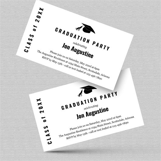 Invitation de la Partie de graduation Insérer
