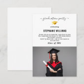 Invitation de la Partie de graduation Insérer (Devant / Derrière)
