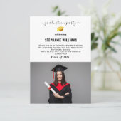 Invitation de la Partie de graduation Insérer (Debout devant)