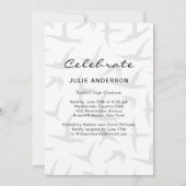 Invitation de la partie de graduation moderne Arts (Dos)