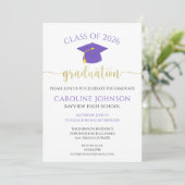 Invitation de la partie de graduation moderne viol (Debout devant)