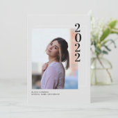 Invitation de la partie de graduation multi-photo (Debout devant)