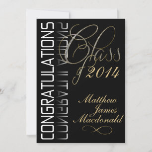 Invitation de la partie de graduation officielle d